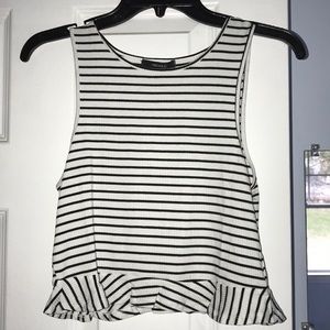 Forever 21 Striped Crop Top